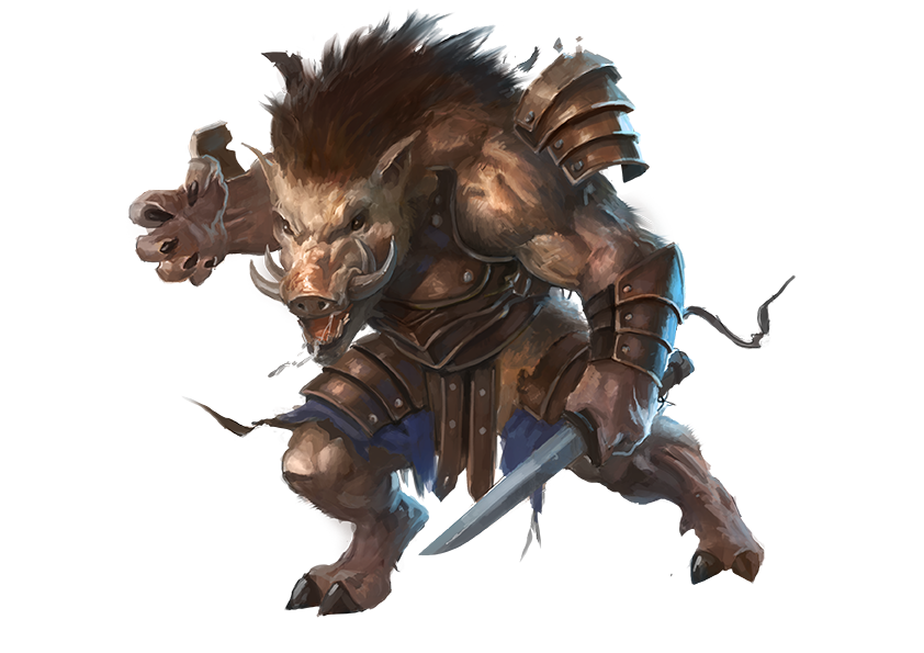 Wereboar - Monsters - Archives of Nethys: Pathfinder 2nd Edition Database