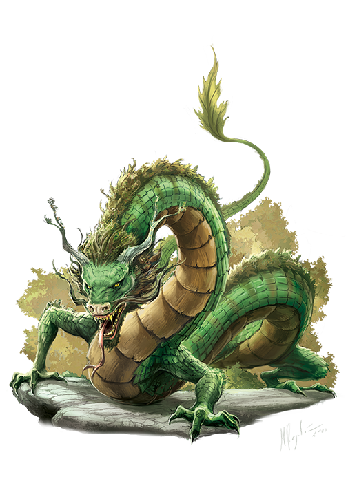 Young Forest Dragon - Monsters - Archives of Nethys: Pathfinder 2nd Edition  Database