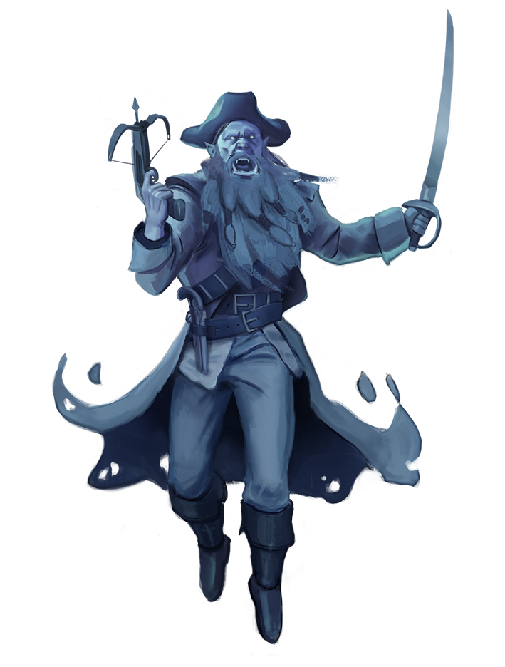 Ghost Pirate Captain - Monsters - Archives of Nethys: Pathfinder 2nd  Edition Database