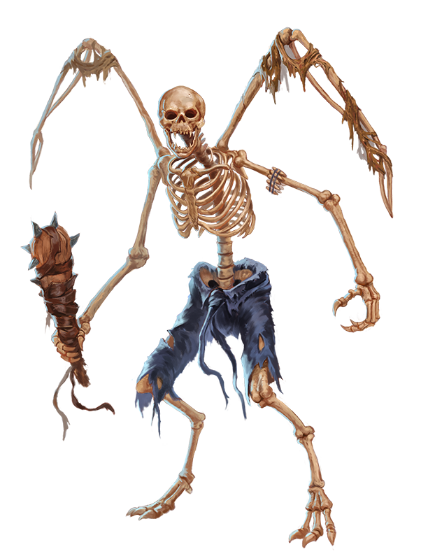 Pathfinder Skeleton. Скелет ДНД.